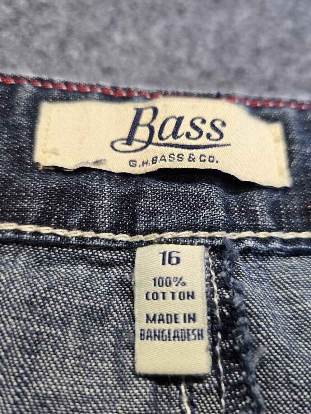 Vintage Bass 100% Cotton Cropped Jeans 36 X 25 Women
